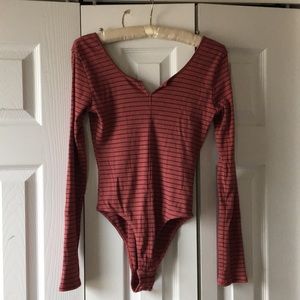 Out From Under Striped Bodysuit